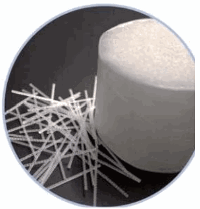 Polypropylene macro synthetic fiber shown in the Boundless Ark product catalog