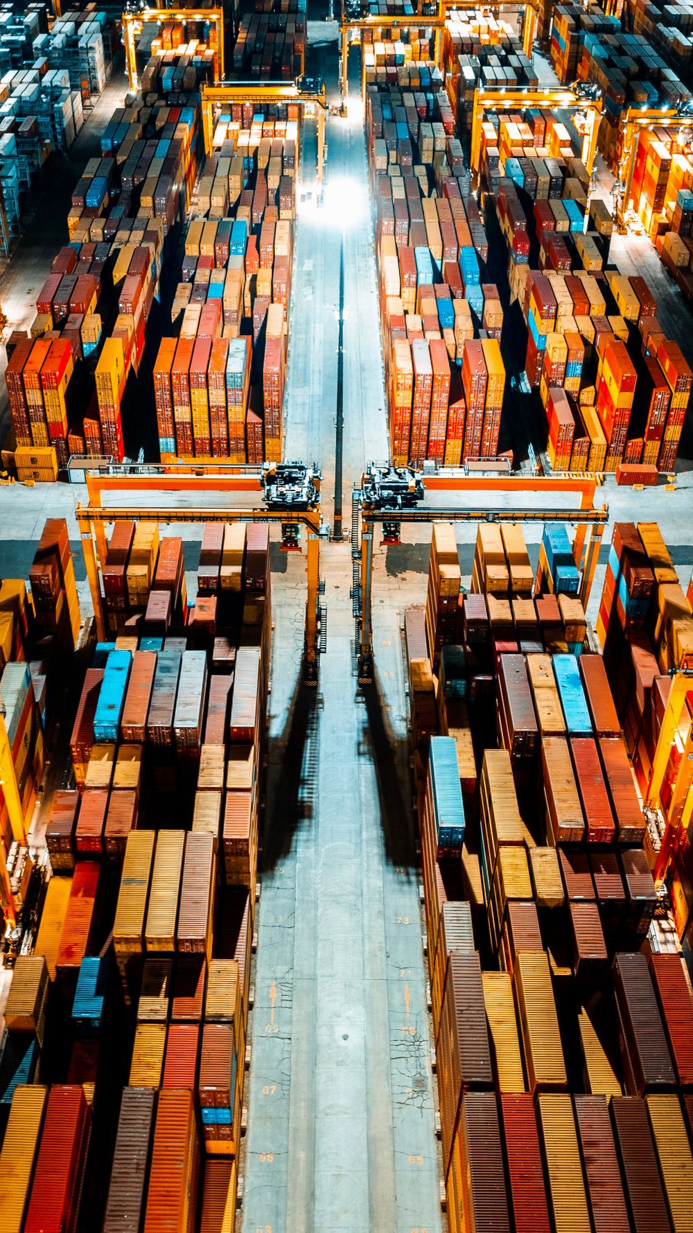 Container terminal and cargo handling — industry reference photograph