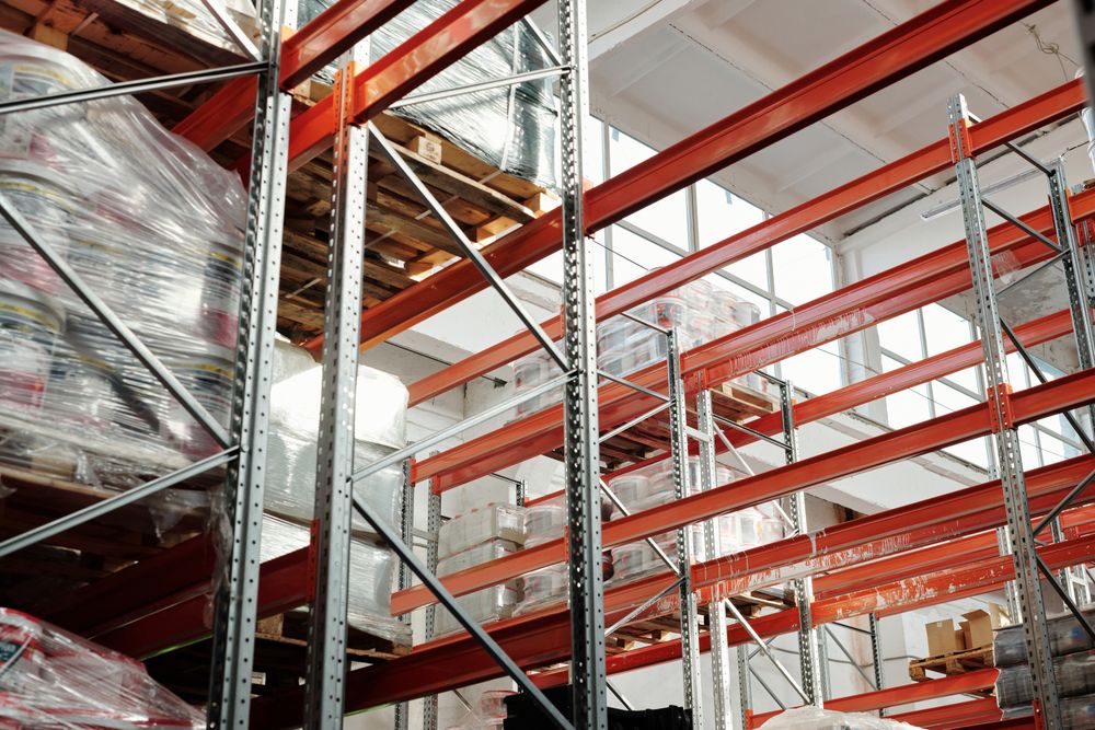 Palletized goods and warehouse storage — industry reference photograph